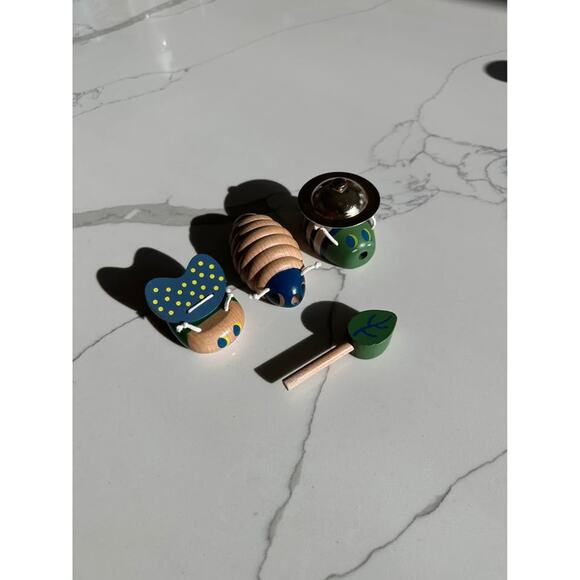 Manhattan Toy Folklore Bug Quartet 4-Piece Musical Wooden Toy Set for Toddlers - Picture 2 of 4